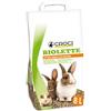 Croci Biolette - Lettiera ecologica 8 litri, lettiera pellet, naturale e biologica, per conigli roditori uccelli e piccoli mammiferi, antiodore