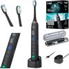 Teesa TSA8015 SONIC BLACK - Spazzolino a ultrasuoni con 5 programmi di pulizia, colore: Nero
