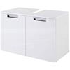 Schildmeyer Rilana 130513 - Mobile base lavabo, 46,5 x 65 x 35 cm, bianco lucido
