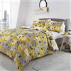 Fusion Dotty Sheep - Pecore a pois - Set copripiumino Easy Care - Singolo, Ocra