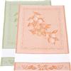 Filet - Set di 2 Canovacci per Cucina in Jacquard con Inserto in Tela Aida 55 Fori da Ricamare, Ideali per Asciugare le Stoviglie, Made in Italy, Disegno Limoni, Colore Arancione e Verde