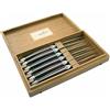 LAGUIOLE Set 6 coltelli in acciaio e legno da bistecca