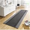 HANSE Home Tappeto passatoia con nastro, 80 x 350 cm, morbido tappeto a pelo corto, design moderno per corridoio, camera da letto, cameretta dei bambini, bagno, soggiorno, cucina, colore: grigio