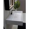 Ceramica Flaminia Lavabo Applight 80x47 da Appoggio o Sospeso - Foro Rubinetteria: Con 1 Foro Rubinetteria - Barra Portasciugamani: Con Barra Portasciugamani ART.PMW75