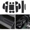 CDEFG Tappetino Antiscivolo Compatibile con CX-30 CX30 2019-2023 2024 Antipolvere Antigraffio Tappetini in Gomma Portabicchieri per Interni Auto Accessori (Bianco)