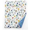 BABEES Fasciatoio 70 x 50 cm, 100% cotone, per ragazze, ragazzi, bambini, double face, (SCANDI ANIMALS)