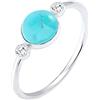 Elli Anello Solitario da anniversario Donna argento 925_argento iolite rotonda