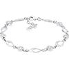 Elli Feder - Bracciale da donna in argento, lunghezza 18 cm, 19 cm, Cristallo, Zirconia cubica