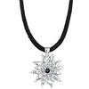 Elli Collana Elli da donna con ciondolo stella alpina con cristalli in argento 925