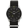 KOMONO Ray Legacy Nato Black Men's Japanese Quartz Analogue Watch with Recycled Webbing Strap