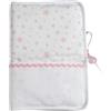 FILET - Cover per Libretto Sanitario Neonati da Ricamare in Piquet di Cotone Stampato a Stelline, Originale Idea Regalo Nascita da Personalizzare, Made in Italy, Rosa