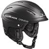 BLACK CREVICE Casco da sci Ischgl I Casco da sci antiurto dal design sportivo in diversi colori I Casco da sci Uomo & Donna I Casco da snowboard I Casco da sci (S = 55-56 cm, Nero)