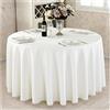 FANIVIN Tovaglia rotonda tinta unita Può essere utilizzato per casa/hotel/conferenza/occasioni di matrimonio beige diametro 180cm