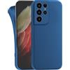 MyGadget Cover per Samsung Galaxy S21 Ultra - Custodia Protettiva in Silicone Morbido - Case TPU Flessibile - Ultra Protezione Antiurto & Antiscivolo Blu scuro