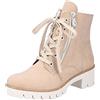 Rieker X5714, Stivali da Motociclista Donna, Beige, 38 EU