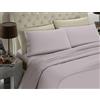 BANZAII TEXTILE INNOVATOR ONLINE Banzaii Completo Lenzuolo Matrimoniale Maxi, Grigio Chiaro 100% Microfibra Made in Italy, Lenzuolo Sopra 260 x 290 cm, Lenzuolo Sotto 180 x 200 x 25 cm, 2 Federe 52 x 82 cm