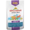 Almo Nature Daily per Gatto Adult in Busta da 70 gr Gusto Merluzzo e Gamberetti