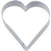 Städter Stampini per Biscotti a Forma di Cuore Forma per Quiche, Argento, Banda stagnata, Silver, 10 x 3 cm