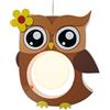 Elobra bambini Lampada plafoniera lampadario da soffitto gufo, cameretta, legno, marrone, a + +