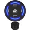 SCX.Design Caricabatterie multiplo smart home con logo luminoso SCX.design H11 personalizzate o neutre