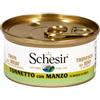 Schesir - Tonnetto con Manzo in Brodo di Pesce - 70 gr