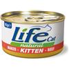 Life Cat Natural Kitten Manzo - 85 gr