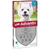 Bayer - Advantix Spot-on per cani oltre 4 kg fino a 10 kg - Unità di vendita: 1 confezione - 6 pipette da 1,0 ml