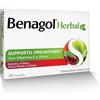 RECKITT BENCKISER H.(IT.) SPA Benagol Herbal Menta e Ciliegia Integratore Sistema Immunitario 24 Pastiglie