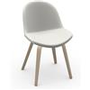Midj Sedia Danny S L TS con struttura in legno e seduta rivestita di Midj