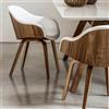 Midj Poltroncina Danny PB L TS con struttura in legno e seduta rivestita di Midj