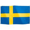 Runesol Svezia Bandiera 3x5, 91x152cm, Sveriges Flagga 4 Occhielli, Stendardo Svedese, Feste Reali, Vacanze, Bandiere Premium, Impermeabile, Interno, Esterno, Epifania