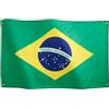 Runesol Bandiera Brasile 3x5, 91x152cm, Bandeira Do Brasil, Striscione Brasiliano, Bandiere Premium, Impermeabile, Esterno, Anniversario di San Paolo