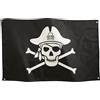 Runesol Bandiera Pirata 3x5, 91x152cm, Teschio E Ossa Incrociate, Bandiere Per Feste, Decorazioni Per Halloween, Bandiere Premium, Impermeabile, Interno, Esterno