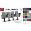 SEIPO Concordia CT1PS ST PP 4 POSTI poltrona da sala cinema TEATRO su trave schienale tondo Seipo Tessuto V omologato CLASS 1 IM