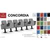 SEIPO Concordia CT1PS ST PP 6 POSTI poltrona da sala cinema TEATRO su trave schienale tondo Seipo Tessuto V omologata CLASS 1 IM