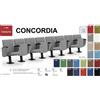 SEIPO Concordia CT1PS SQ PP 8 POSTI poltrona da sala cinema TEATRO su trave schienale QUADRO Seipo Tessuto V omologato CLASS 1 IM