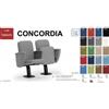 SEIPO Concordia CT1PS ST PI 2 POSTI poltrona da sala cinema TEATRO su trave schienale tondo Seipo Tessuto V omologato CLASS 1 IM