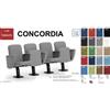 SEIPO Concordia CT1PS ST PI 4 POSTI poltrona da sala cinema TEATRO su trave schienale tondo Seipo Tessuto V omologato CLASS 1 IM