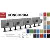 SEIPO Concordia CT1PS SQ PI 8 POSTI poltrona da sala cinema TEATRO su trave schienale QUADRO Seipo Tessuto V omologato CLASS 1 IM