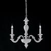 Bonetti Illumina Lampadario in legno bianco shabby 3 luci Leonardo