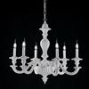 Bonetti Illumina Lampadario in legno bianco shabby 6 luci Leonardo