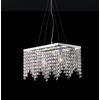 Bonetti Illumina Sospensione in ottone e ferro cromato 2 luci con strass Penelope
