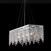 Bonetti Illumina Sospensione in ottone e ferro cromato 4 luci con strass Penelope
