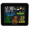 Explore Scientific WSH4005C Stazione Meteo Radio-Controllata, Barometro con Previsioni del Tempo , temperatura/umidità int/ext, 3 Sensore inclusi , memorizza storico dati, nero