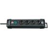 Brennenstuhl BN-1951140100 - Presa estensione Premium-Line a 4 vie, cavo 1,8m nero H05VV-F 3G1,5