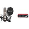 Rode Microphones Nt2-A Versatile Doppio Microfono A Condensatore A Diaframma Largo Da 1 Con Schema Polare Regolabile & Focusrite 2I2 Scarlett - Interfaccia Audio Usb Di Terza Generazione