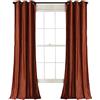 Lush Decor Prima - Tende in velluto, per soggiorno, sala da pranzo, camera da letto, 213,4 cm, L, colore: ruggine