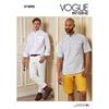 Vogue Patterns Vogue 1895 - Cartamodello da uomo MXX (40-42-44-46)