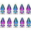Buachois 10 pezzi Borchie in Metallo,Colorati Borchie a Cono,Punk Borchie per Artigianato in Pelle Fai Da Te, Decorazione di Abiti da Festa, Accessori di Abbigliamento in Stile Punk