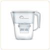 LITTLE BALANCE 8591 Caraffa filtrante trasparente + 1 filtro, riduce microplastiche, cloro, calcare e altre impurità, 2,5 l, portata ultra veloce, plastica senza BPA, bianco